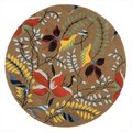 Safavieh 6 x 6 ft. Round Contemporary Soho Light Brown and Multicolor Hand Tufted Rug SOH771B-6R